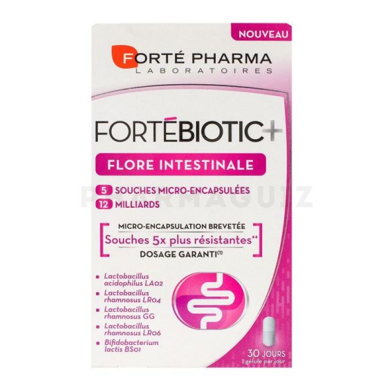 Forté Pharma Fortebiotic+ flore intestinale 30 gélules  Pharmaguiz