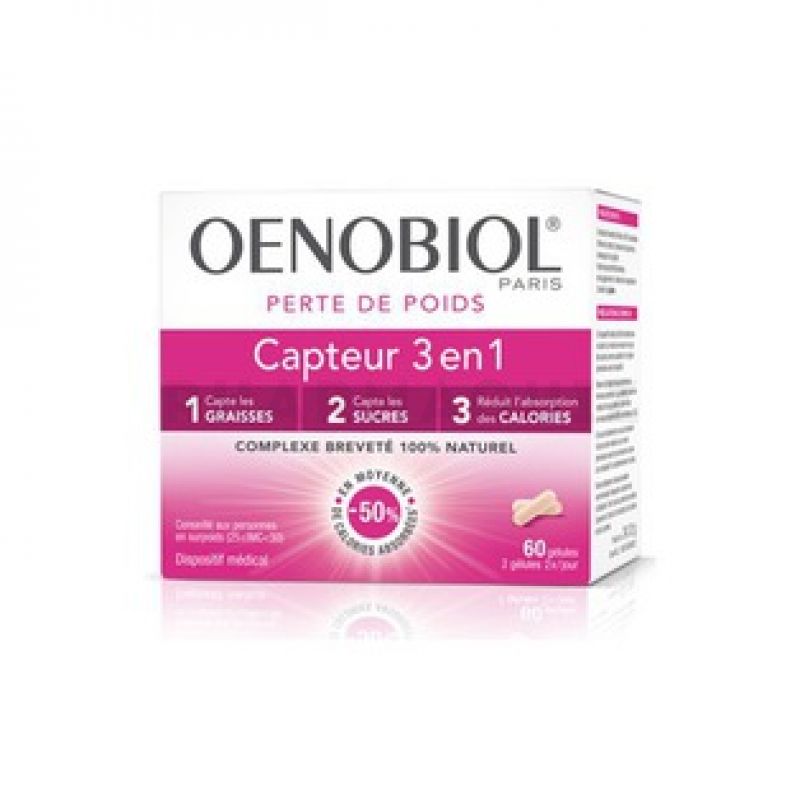 Oenobiol Capteur 3 En 1 60 Gélules Pharmaguiz