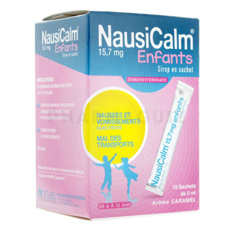 Nausicalm sirop en sachet 15 doses de 5ml  Pharmaguiz
