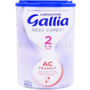 GALLIA CALISMA 2 - Bte/800g - Lait en Poudre 2e Age Pour Nourrissons de 6 à  12 mois