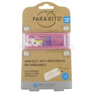 Parakito Teens Bracelet Anti-Moustiques + 2 pastilles Licorne rose
