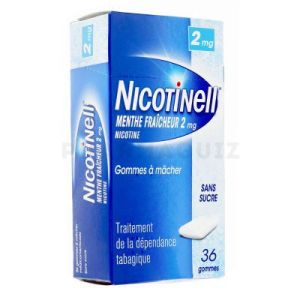 Nicotinell 2 mg menthe fraîcheur 36 gommes