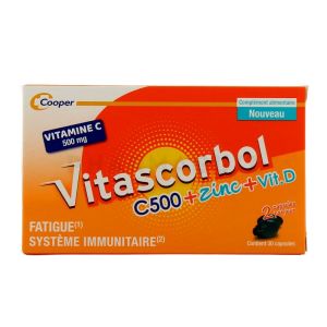 Vitascorbol C500  Zinc vit c 30 Capsules