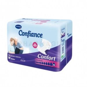 Confiance Confort protection anatomique absorption 10 - paquet de 14 protections taille medium