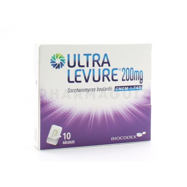 Ultra Levure 200 mg 10 gélules