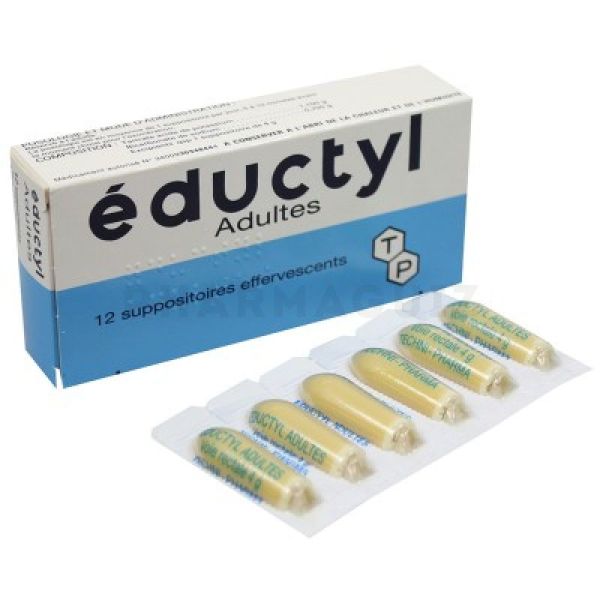 EDUCTYL Adultes - 12 suppositoires - Grande Pharmacie de la Croix Rouge