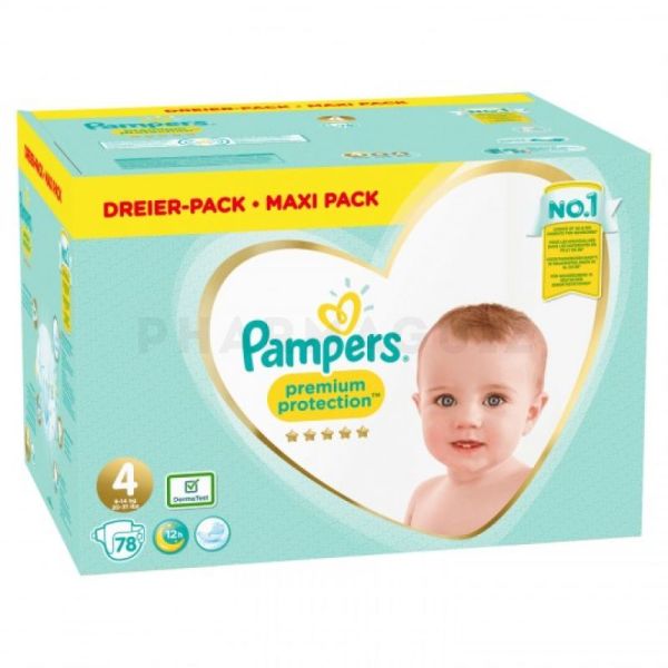 Pampers Premium Protection taille 6 maxi pack 66 couches