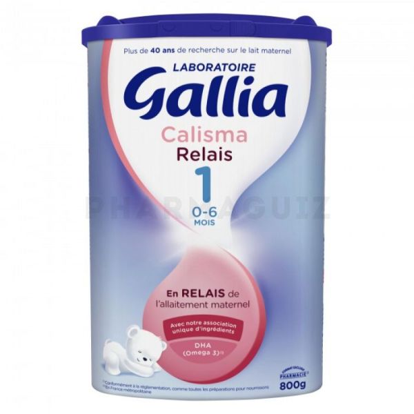 Gallia Calisma Relais 1 Lait En Poudre 1er Âge 0-6 Mois Boîte 400g