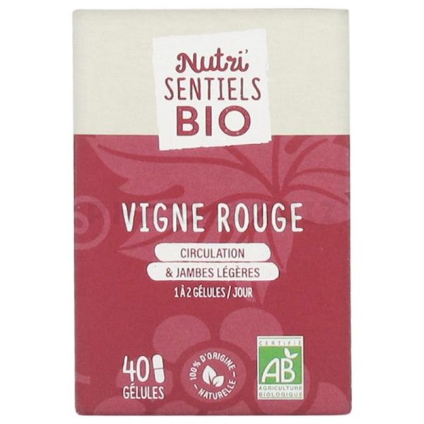 Nutrisanté Nutri'SENTIELS BIO Vigne Rouge 40 Gélules