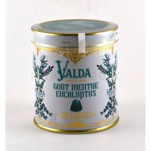 Pastille avec sucres gout menthe eucalyptus VALDA