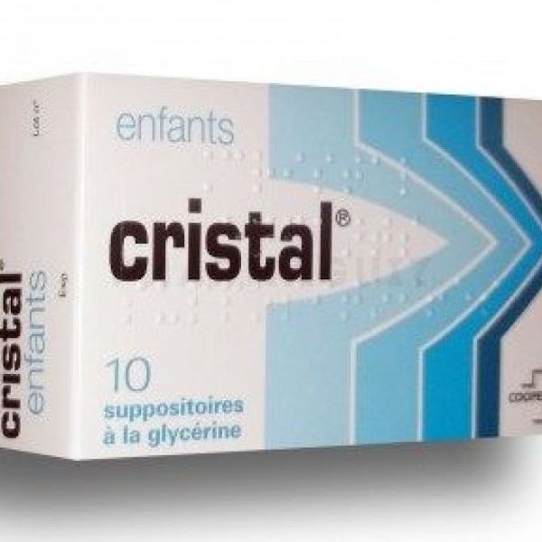 CRISTAL suppositoires glycérine nourrissons boîte de 10 -  Pharma-Médicaments.com